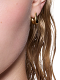Maria Black gold huggie hoop earrings 1.5cm, UK version