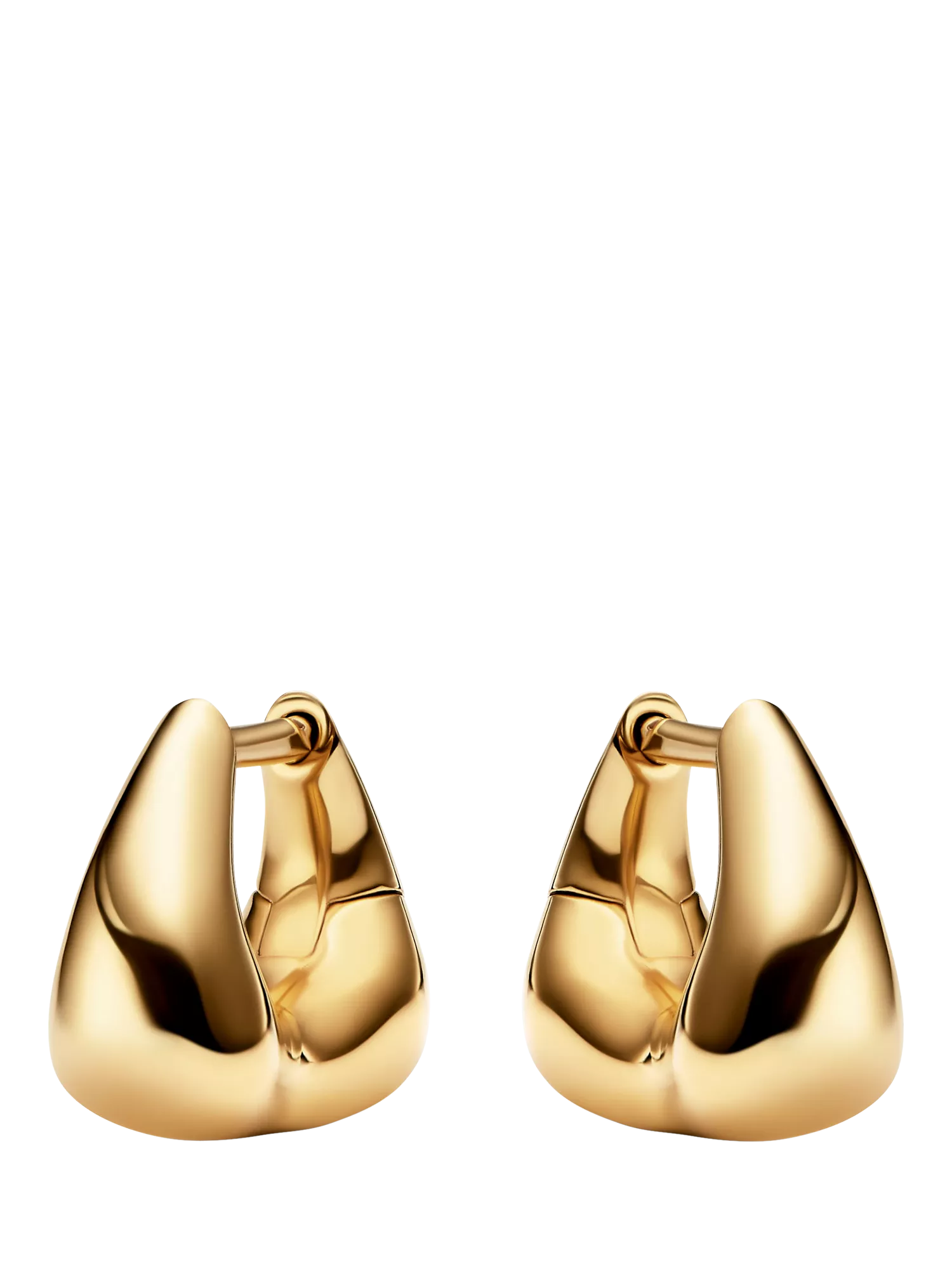 Maria Black gold huggie earrings 1.1cm, imported from the UK
