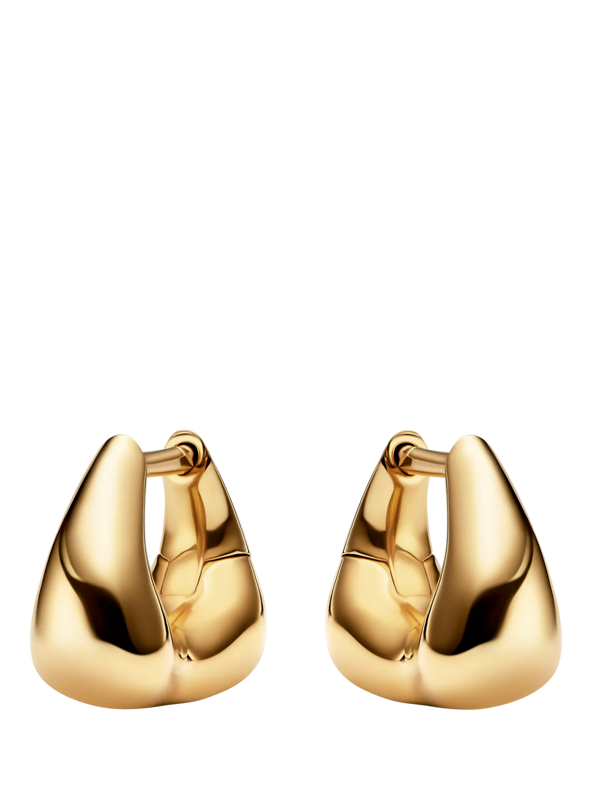 Maria Black gold huggie earrings 1.1cm, imported from the UK