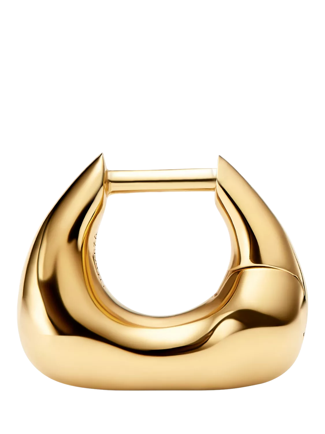 Maria Black gold huggie earrings 1.1cm, imported from the UK