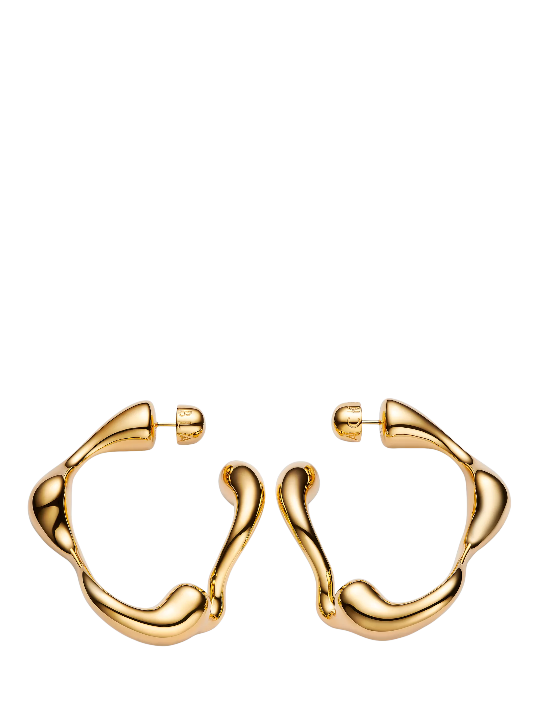 Maria Black hoop earrings gold 5.6cm (British brand)