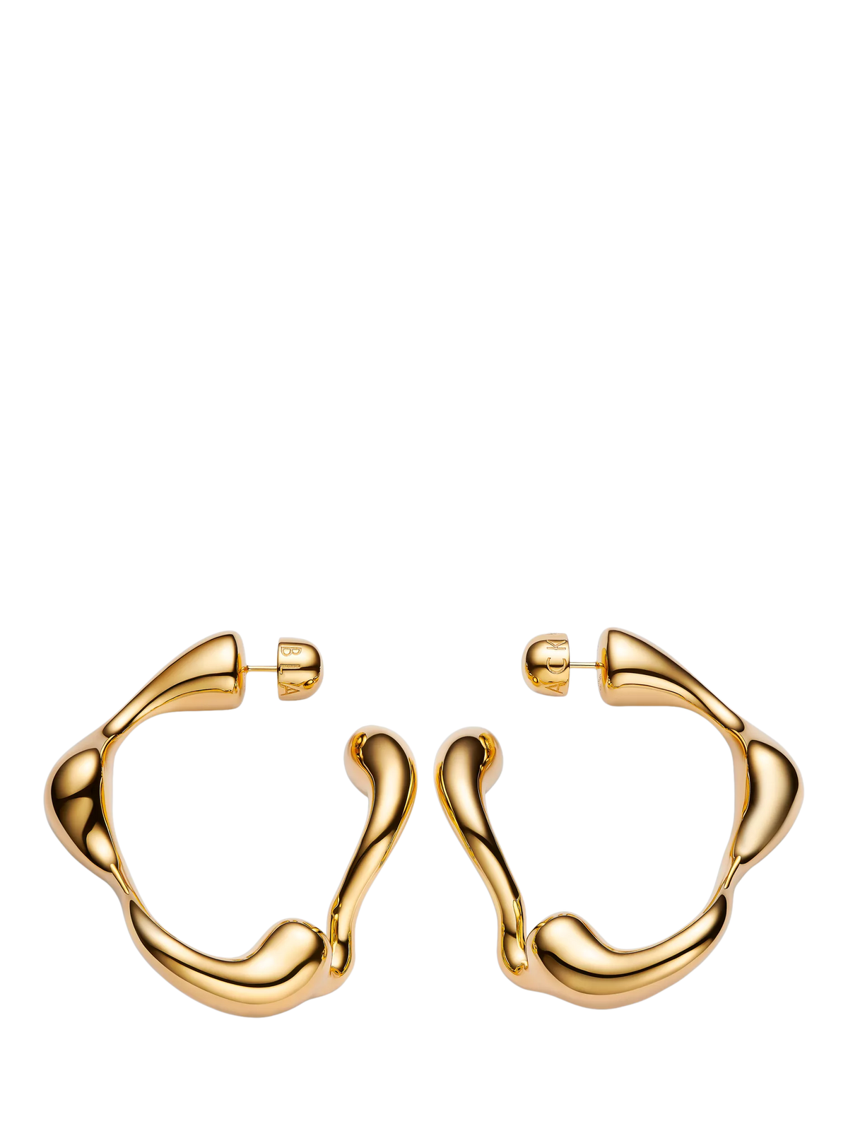 Maria Black hoop earrings gold 5.6cm (British brand)