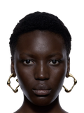 Maria Black hoop earrings gold 5.6cm (British brand)