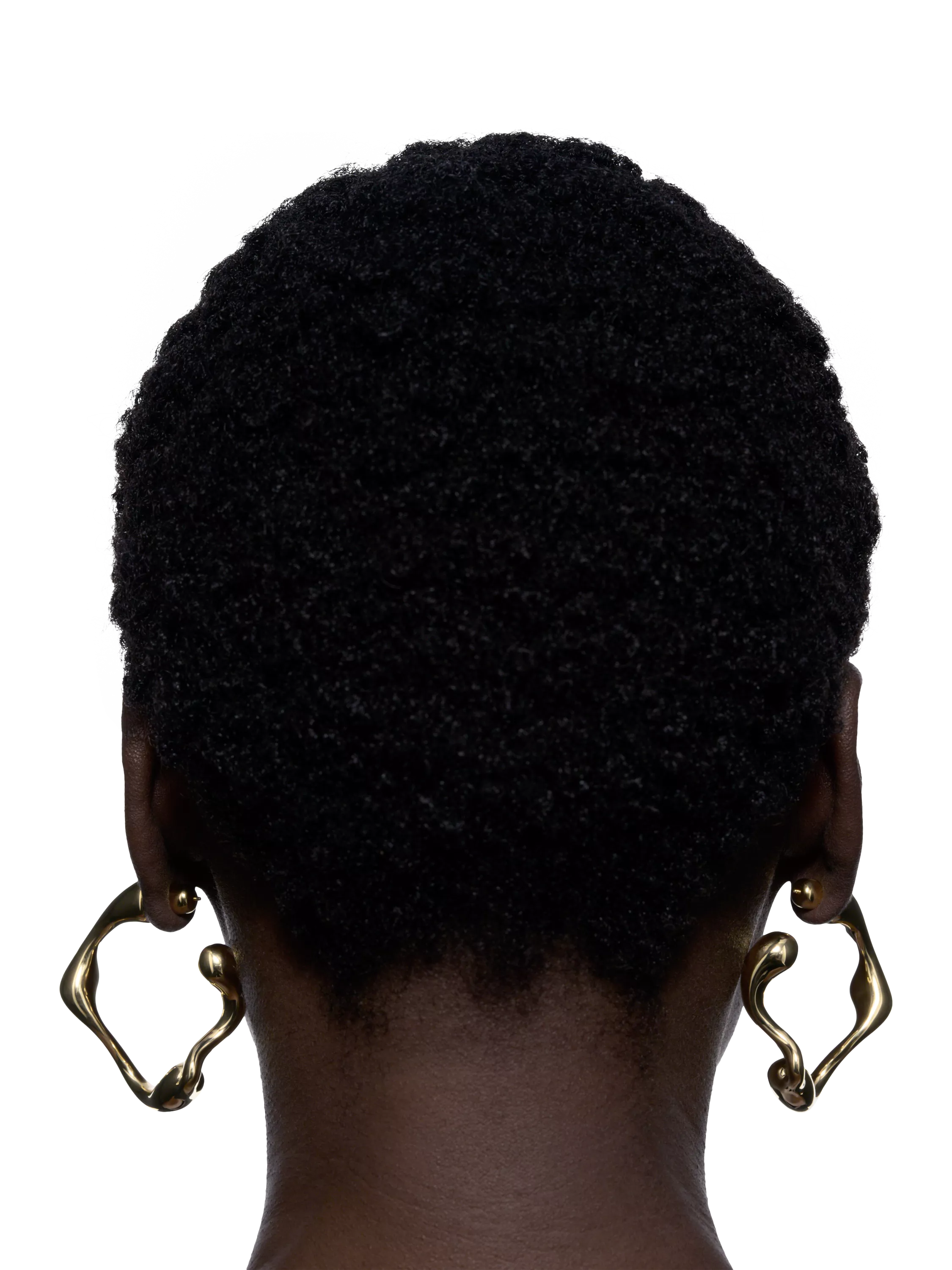 Maria Black hoop earrings gold 5.6cm (British brand)