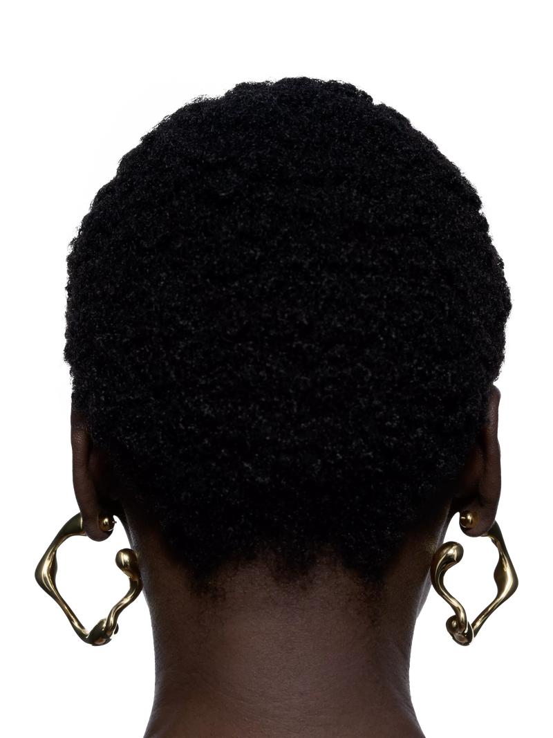 Maria Black hoop earrings gold 5.6cm (British brand)