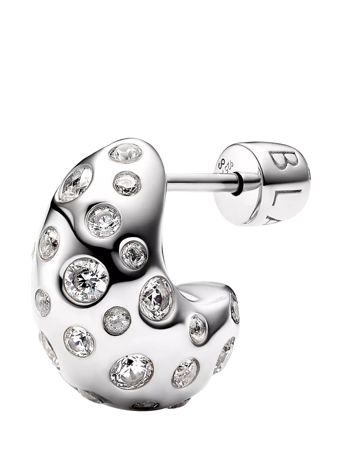 Maria Black Tryvann popcorn earrings silver (British brand)