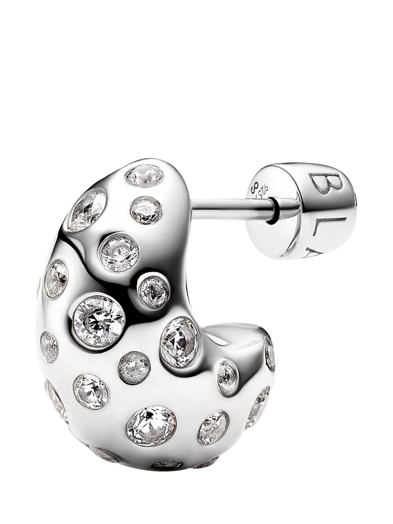 Maria Black Tryvann popcorn earrings silver (British brand)