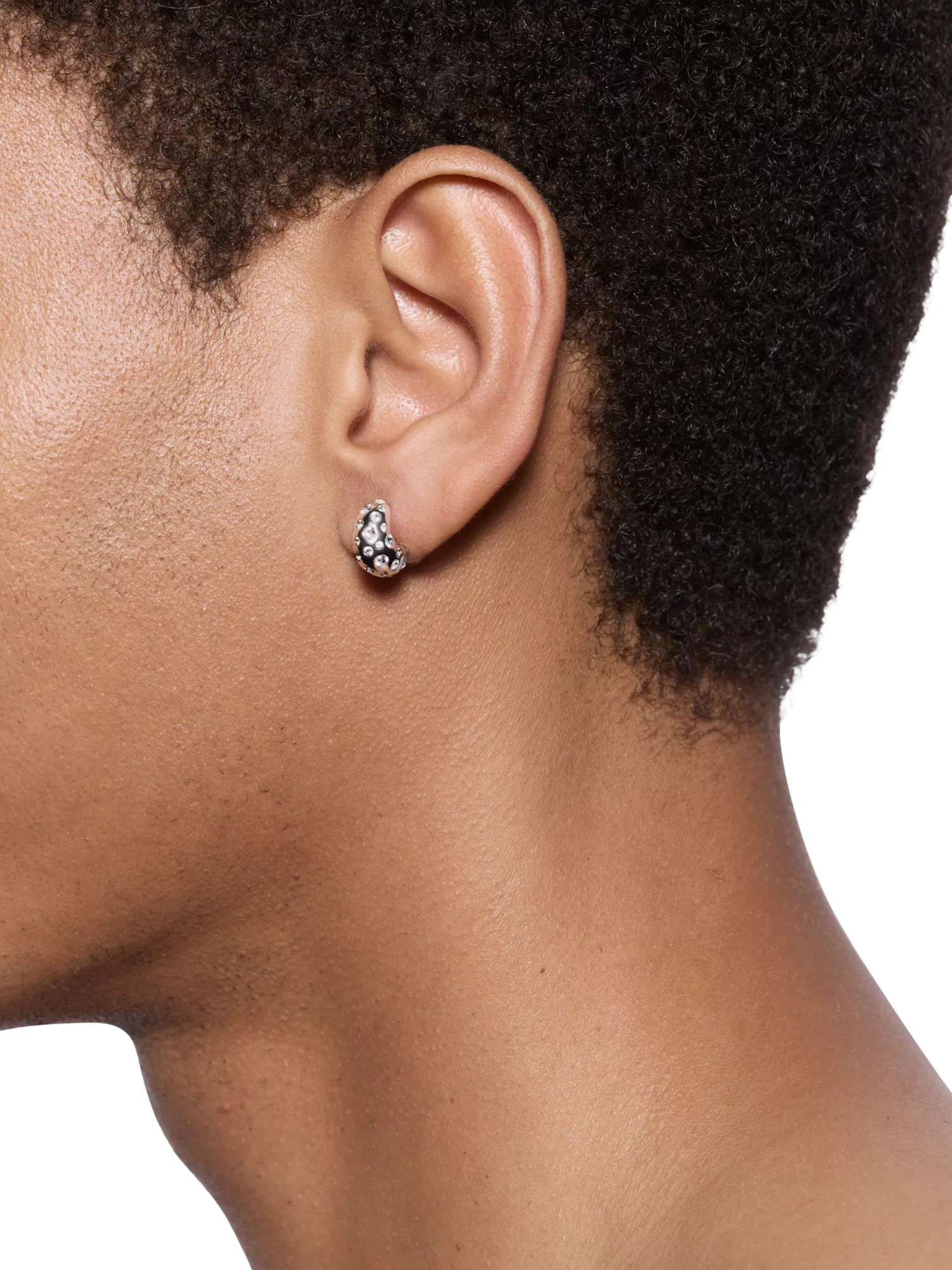 Maria Black Tryvann popcorn earrings silver (British brand)