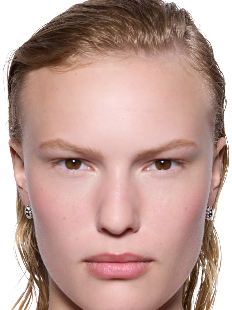 Maria Black Tryvann popcorn earrings silver (British brand)