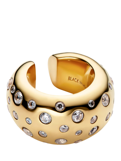 John Lewis Maria Black Tryvann Popcorn Ear Cuff Gold- Buy online at McGrocer