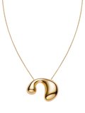 Maria Black biomorphic pendant necklace gold plated 18 carat, imported from the UK