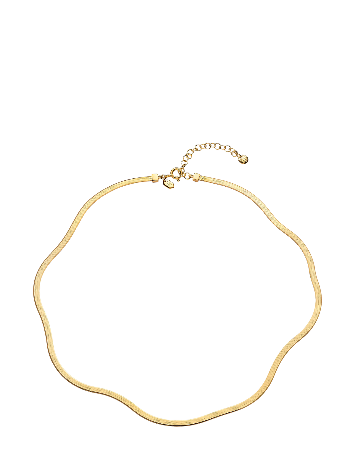Maria Black gold plated snake chain necklace - British product
