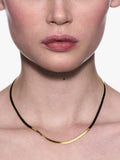Maria Black gold plated snake chain necklace - British product