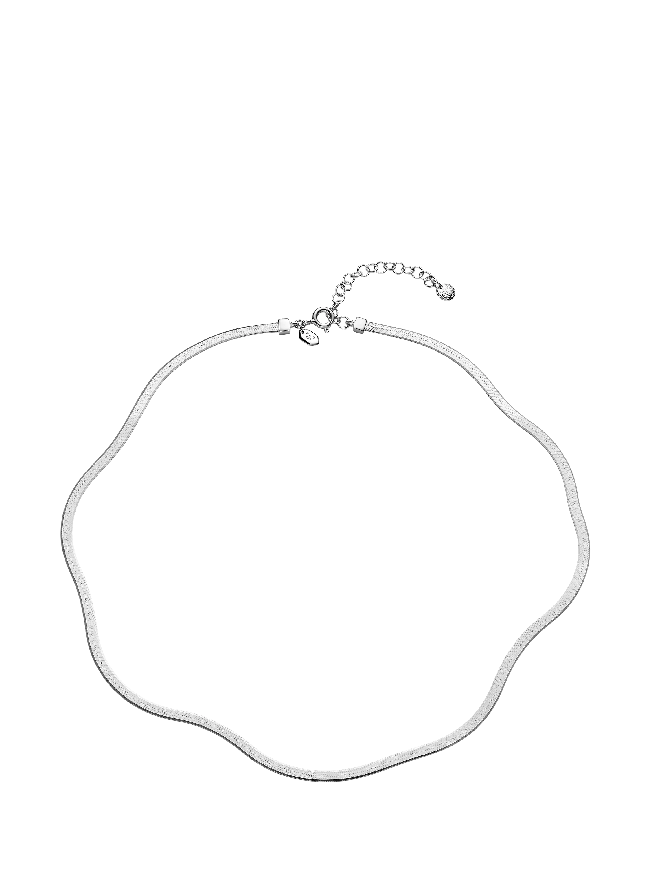 Maria Black Mio Snake Chain Necklace Gold Plated Recycled Sterling Silver Chain 45cm