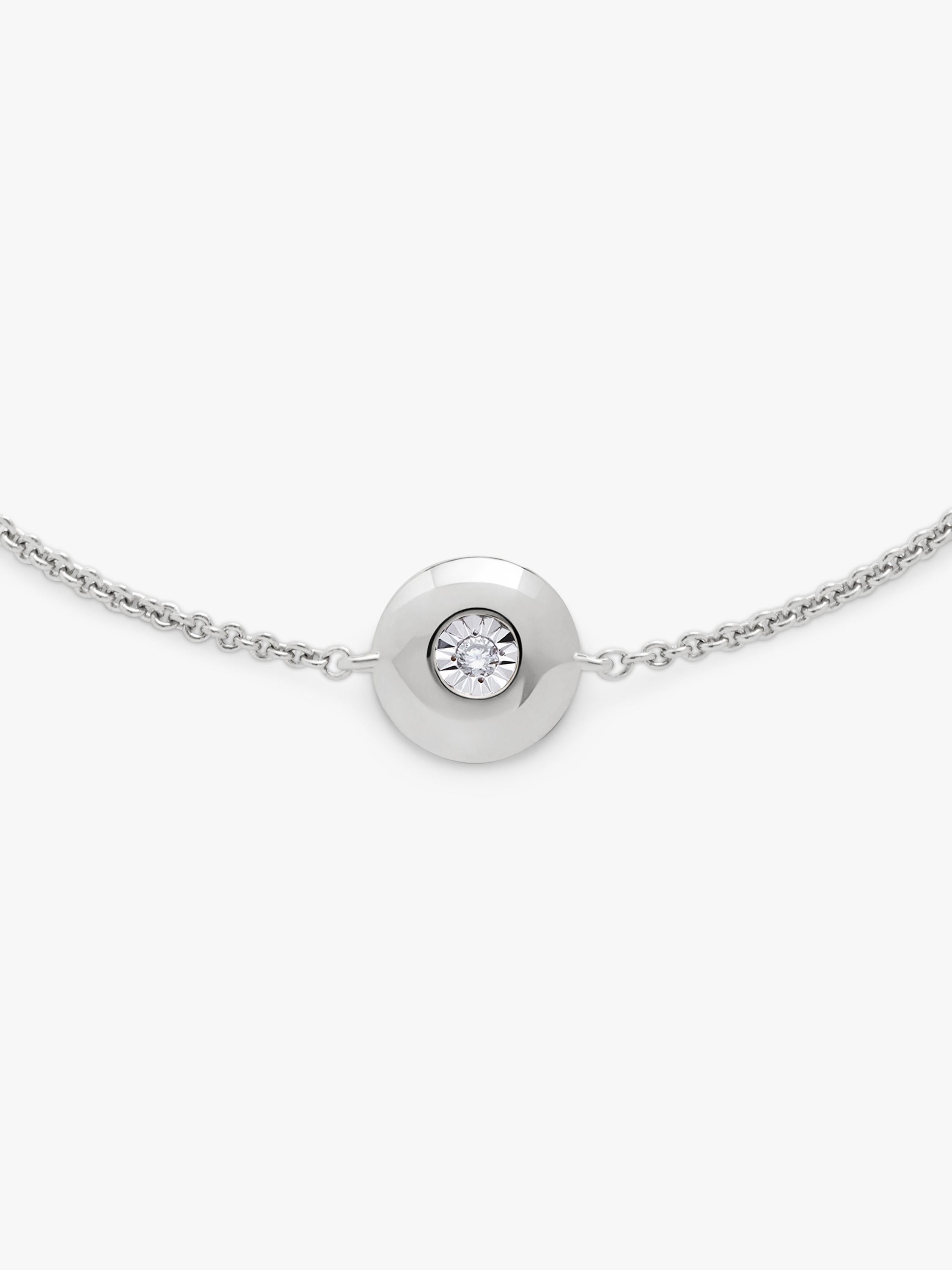 Monica Vinader birthstone bracelet with lab-grown diamond, imported from the UK