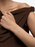 Monica Vinader birthstone bracelet with lab-grown diamond, imported from the UK