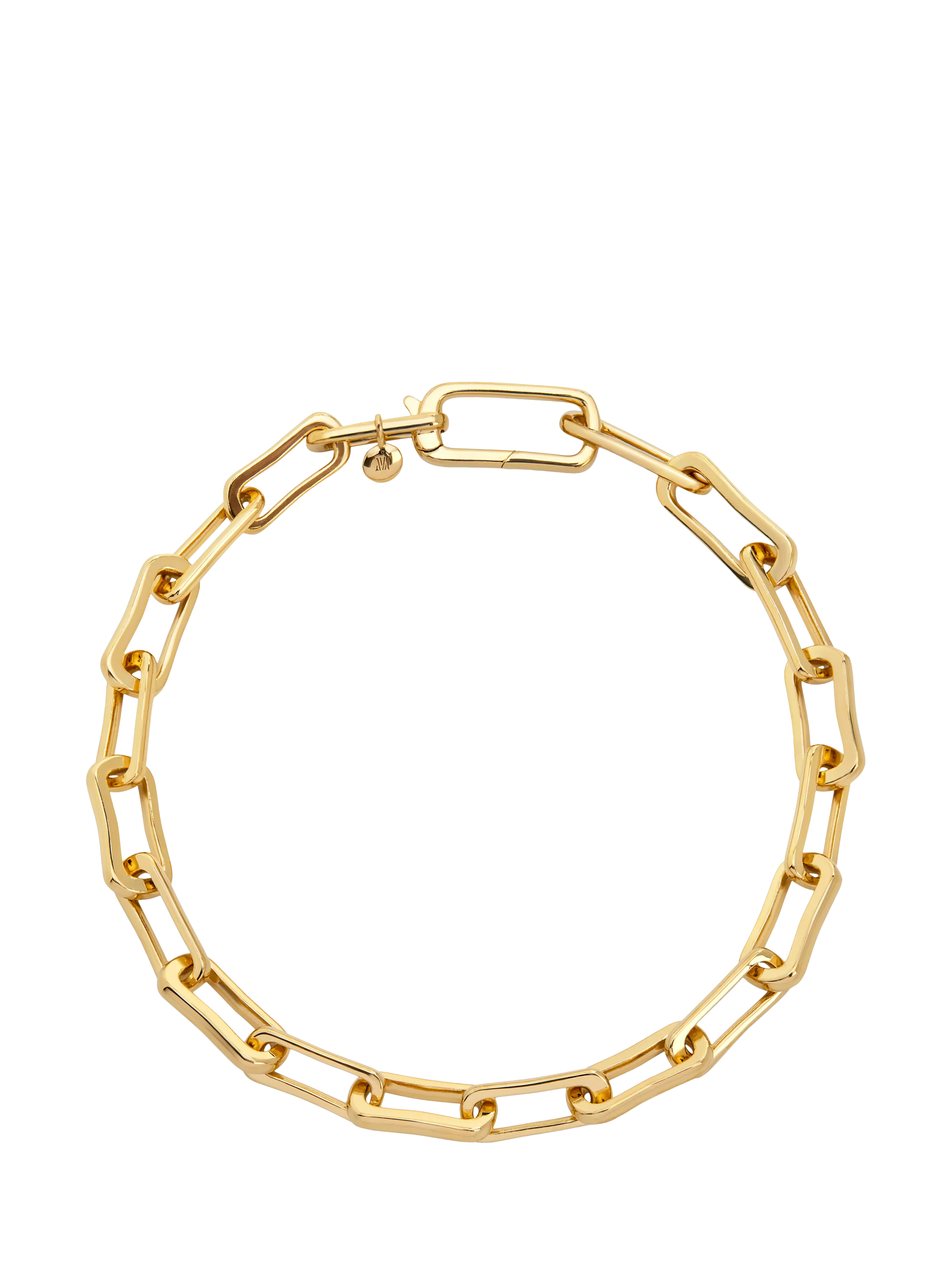 Monica Vinader Alta Mini Chain Link Bracelet, Gold