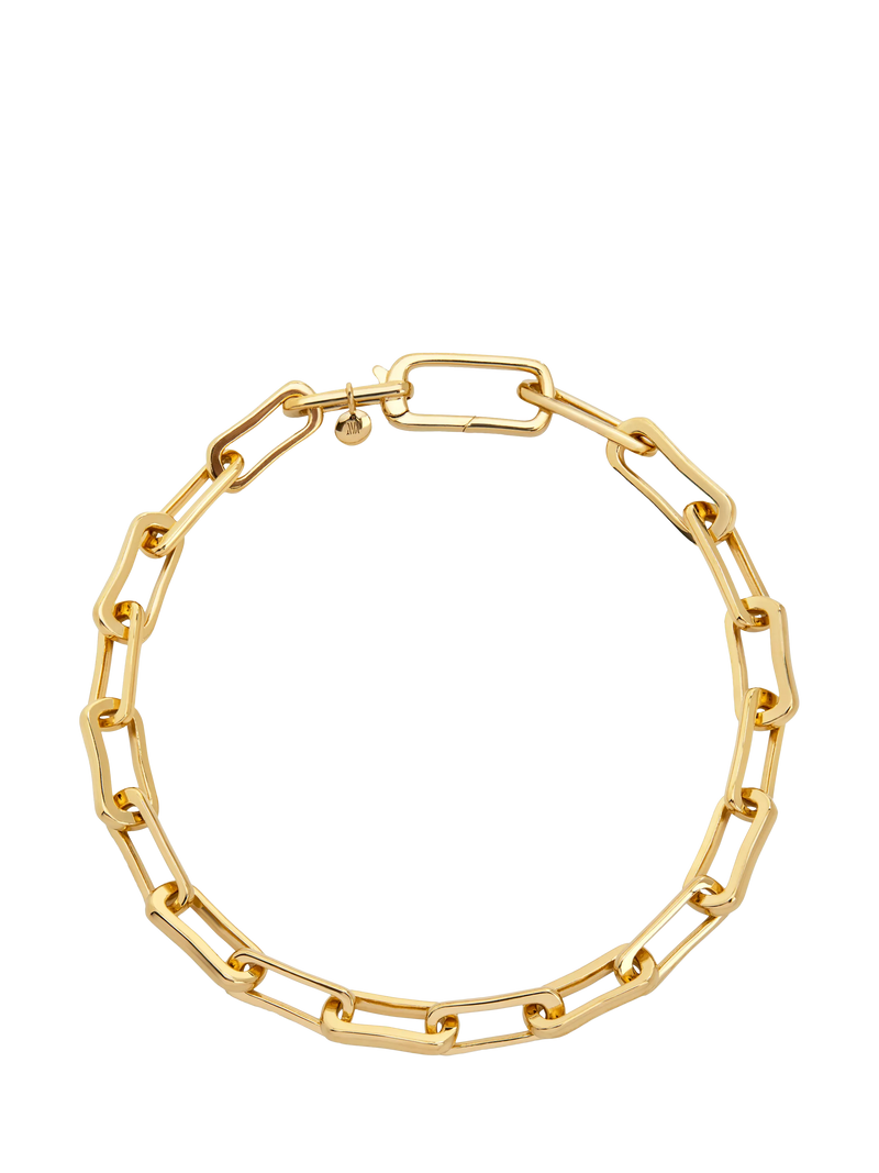 Monica Vinader Alta Mini Chain Link Bracelet, Gold
