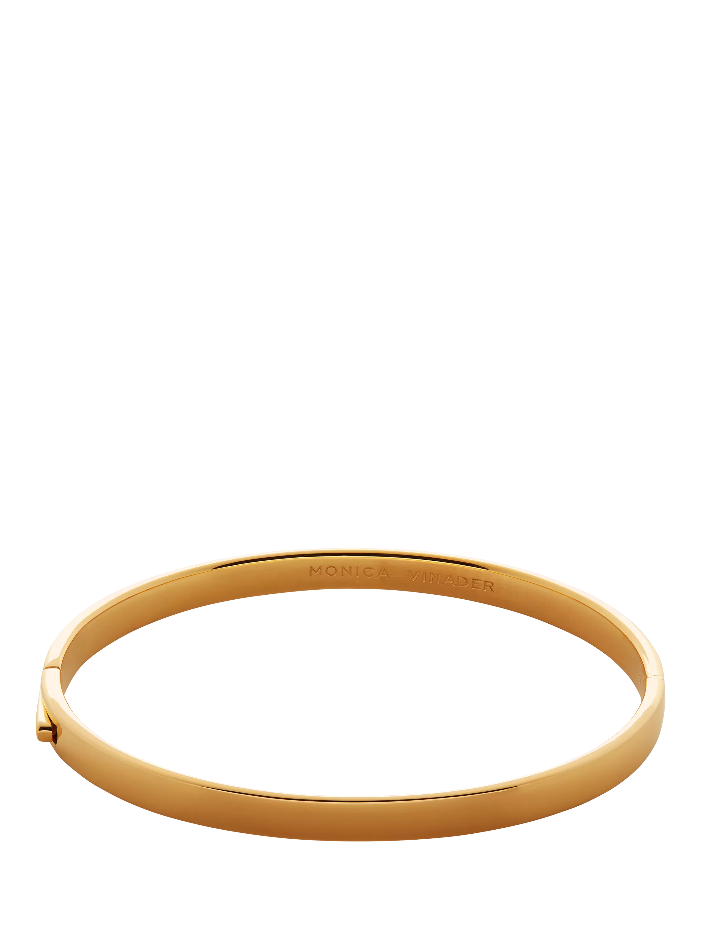 Monica Vinader Essential Luxe bangle gold, UK version