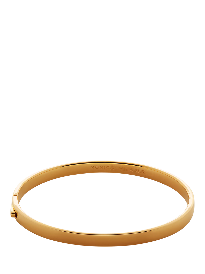 Monica Vinader Essential Luxe bangle gold, UK version