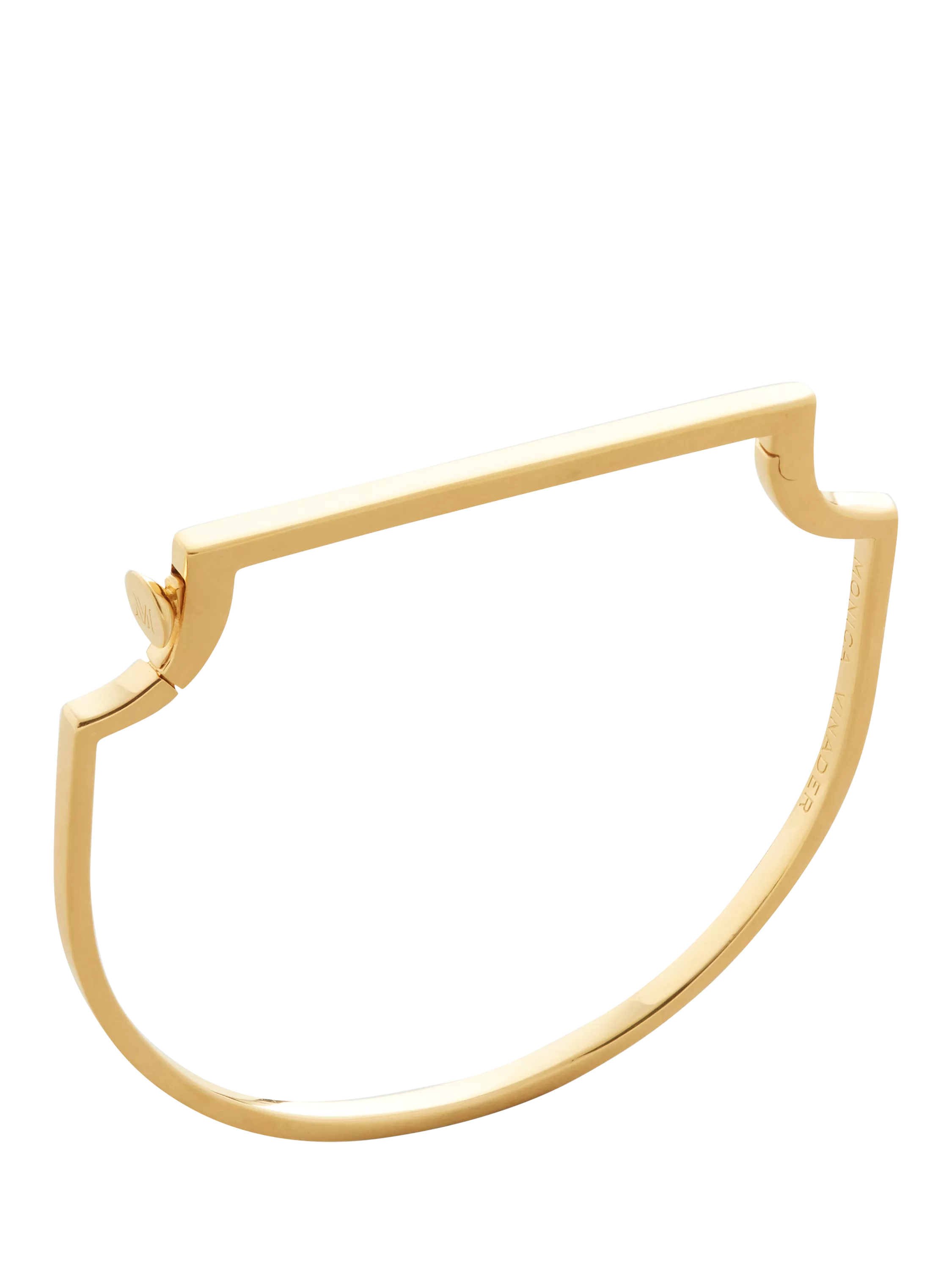Monica Vinader gold plated slim bangle - British product
