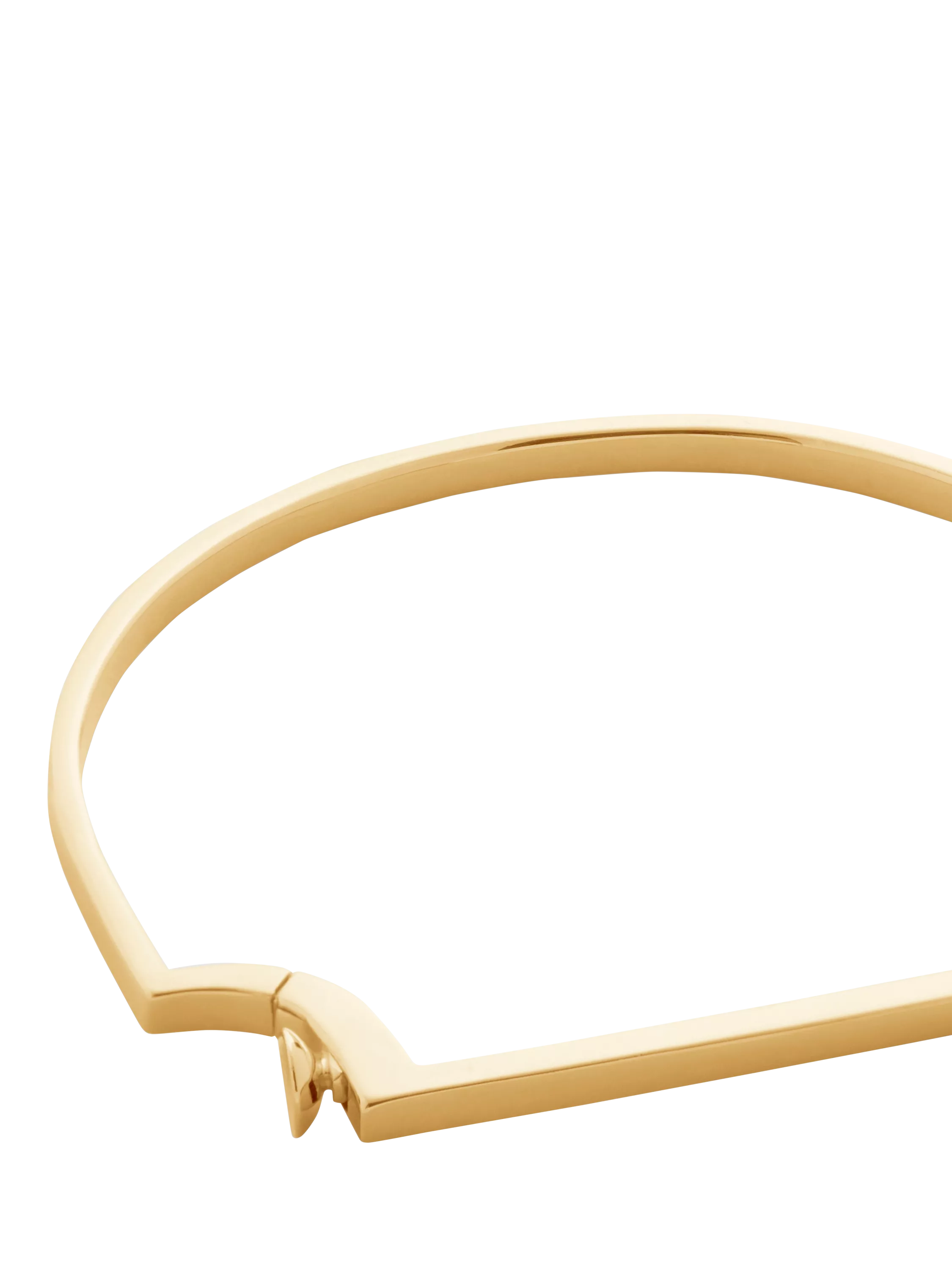 Monica Vinader gold plated slim bangle - British product