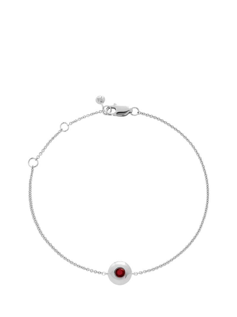 Monica Vinader birthstone bracelet with lab-grown diamond, imported from the UK