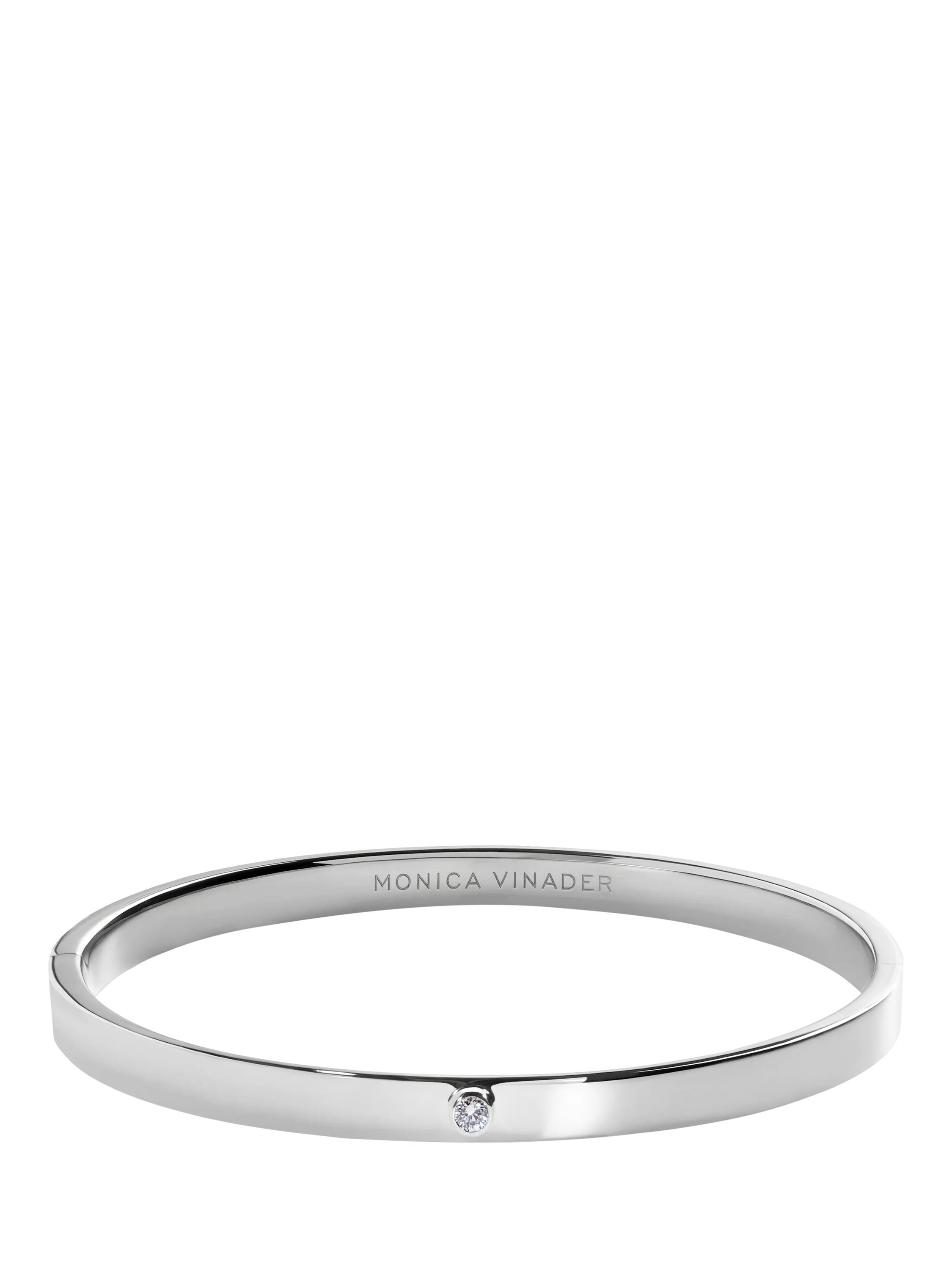 Monica Vinader sterling silver bangle small - British product