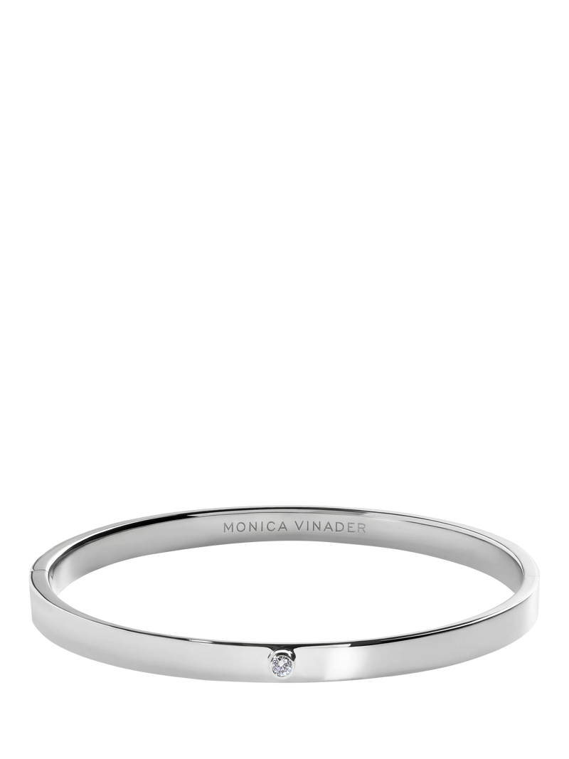 Monica Vinader sterling silver bangle small - British product