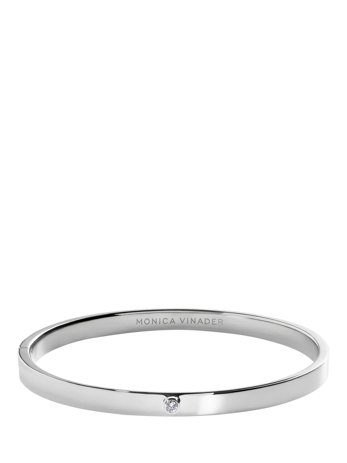 Monica Vinader sterling silver bangle small - British product