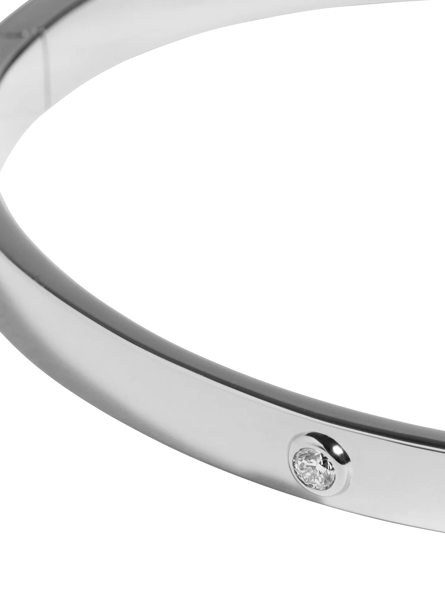 Monica Vinader sterling silver bangle small - British product