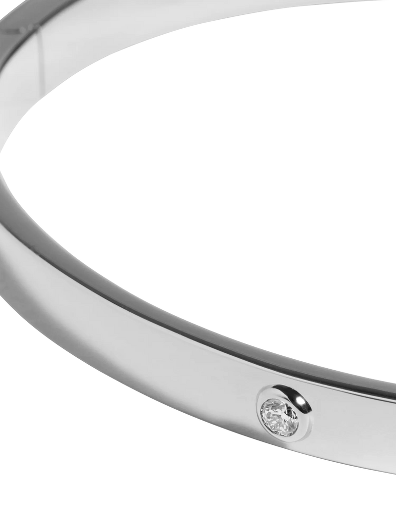 Monica Vinader sterling silver bangle small - British product