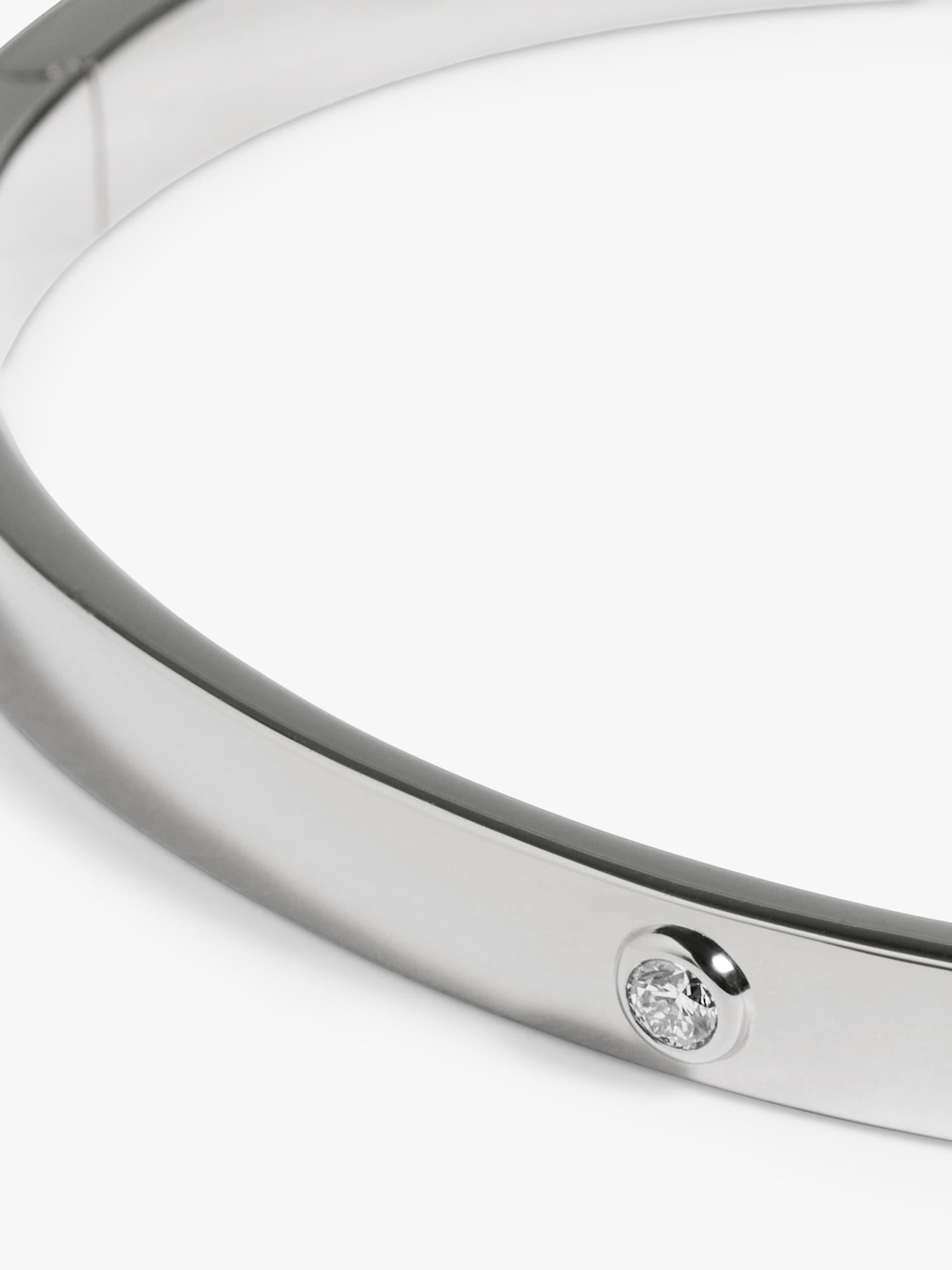 Monica Vinader sterling silver bangle small - British product