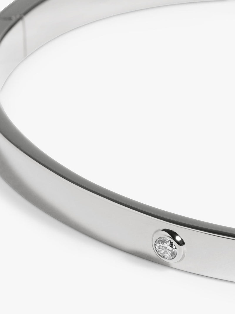 Monica Vinader sterling silver bangle small - British product