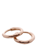 Monica Vinader mini hoop earrings rose gold vermeil, imported from the UK