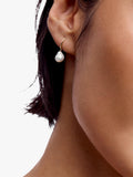 Monica Vinader baroque pearl earrings, imported from the UK