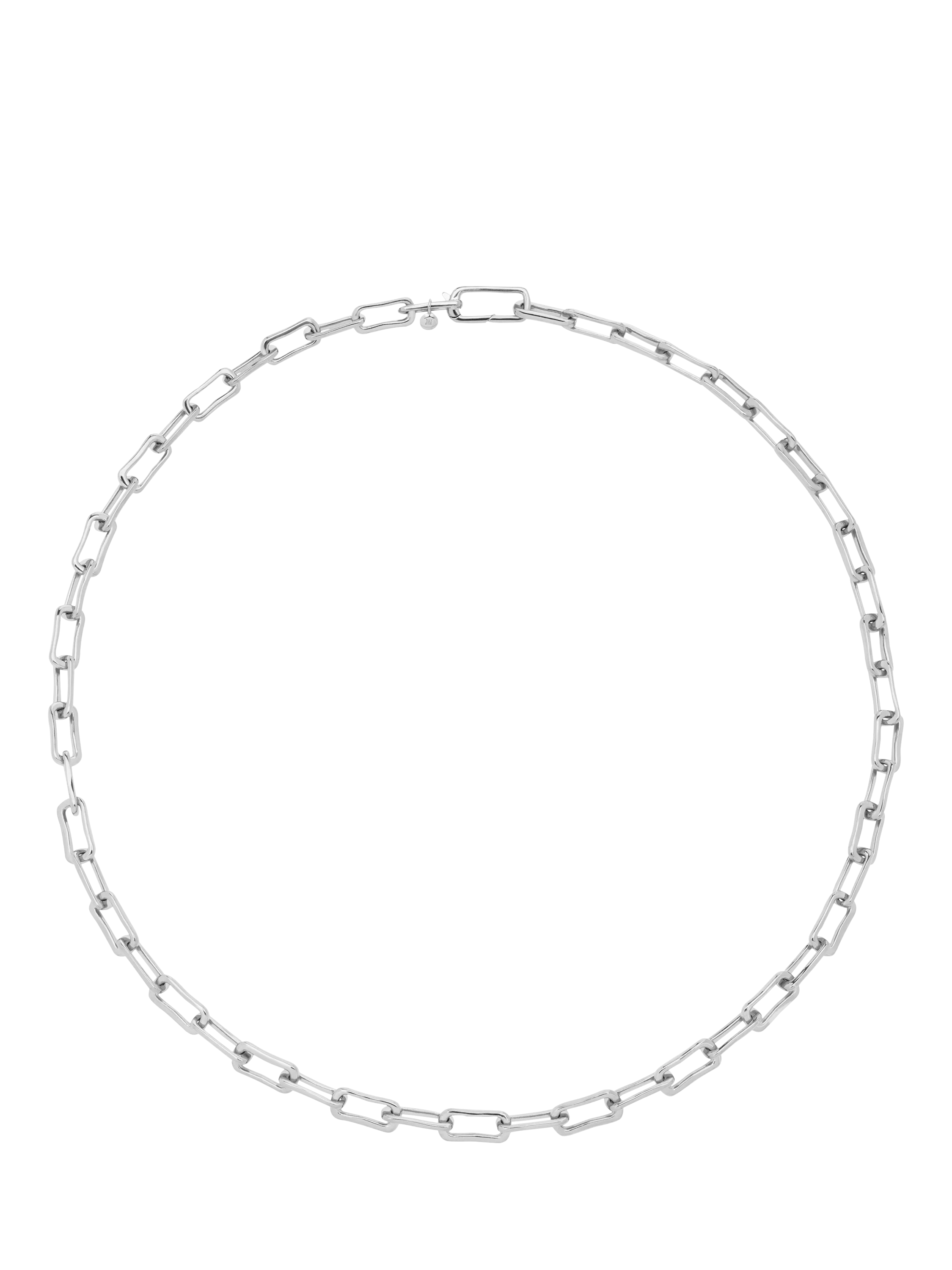Monica Vinader Alta Mini Link Chain necklace silver, imported from the UK