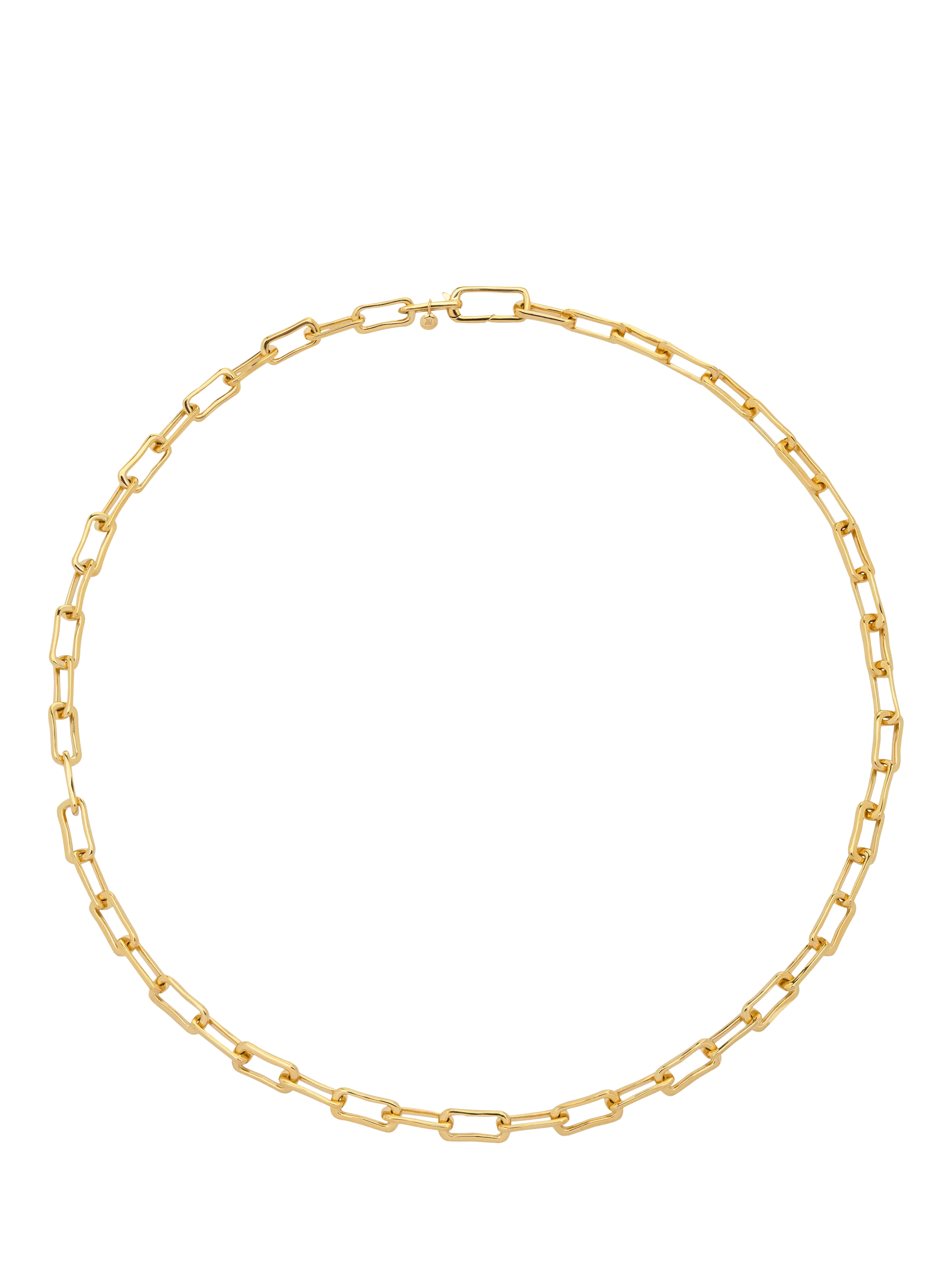 Monica Vinader mini link chain necklace gold, imported from the UK