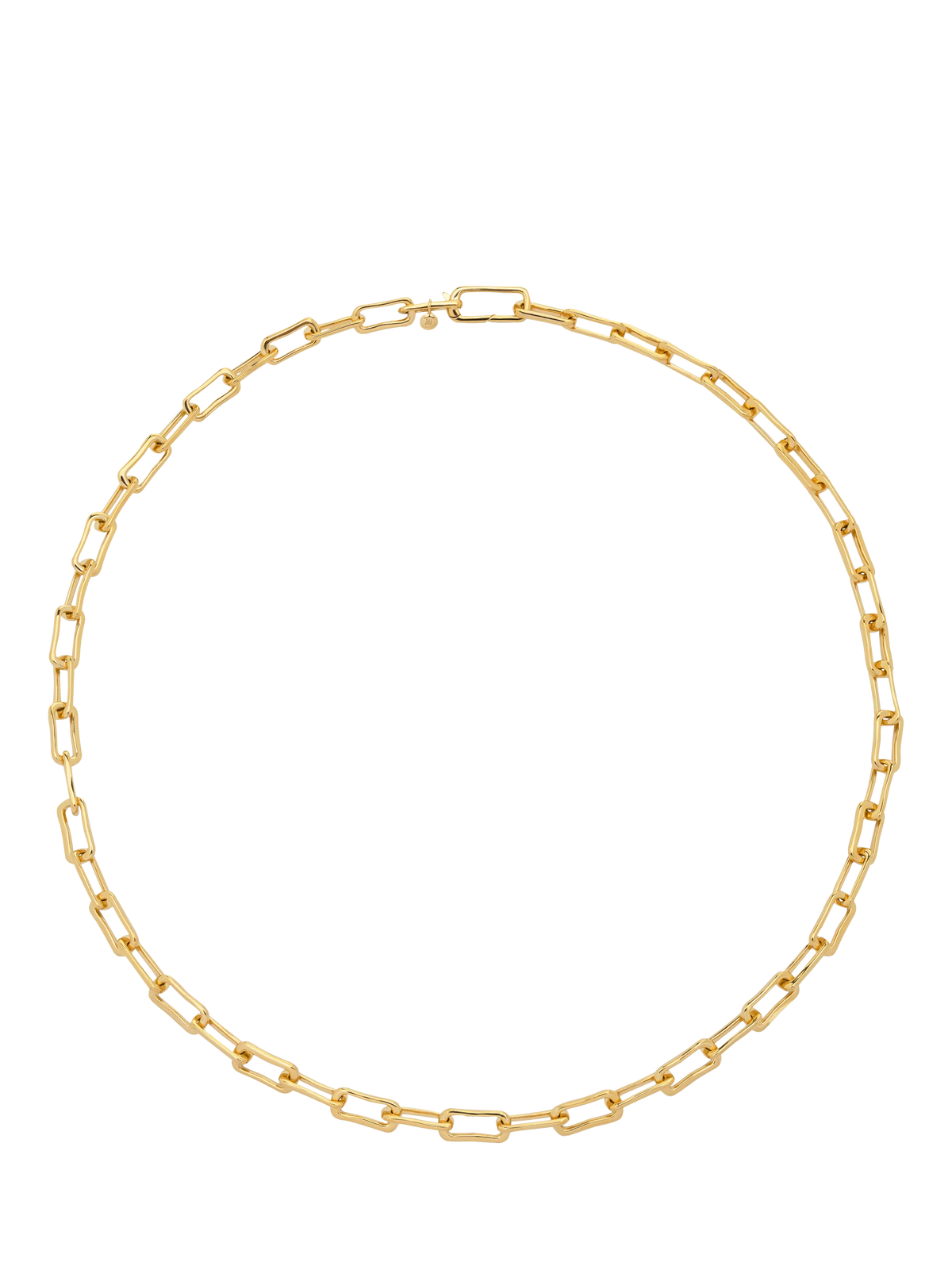 Monica Vinader mini link chain necklace gold, imported from the UK