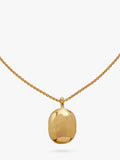 Monica Vinader Havana mini locket necklace gold vermeil, UK version