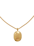 Monica Vinader Havana mini locket necklace gold vermeil, UK version