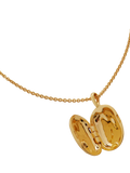 Monica Vinader Havana mini locket necklace gold vermeil, UK version