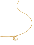 Monica Vinader Initial Chain Necklace, Gold, C