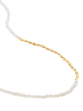 Monica Vinader mini nugget pearl necklace gold, UK version
