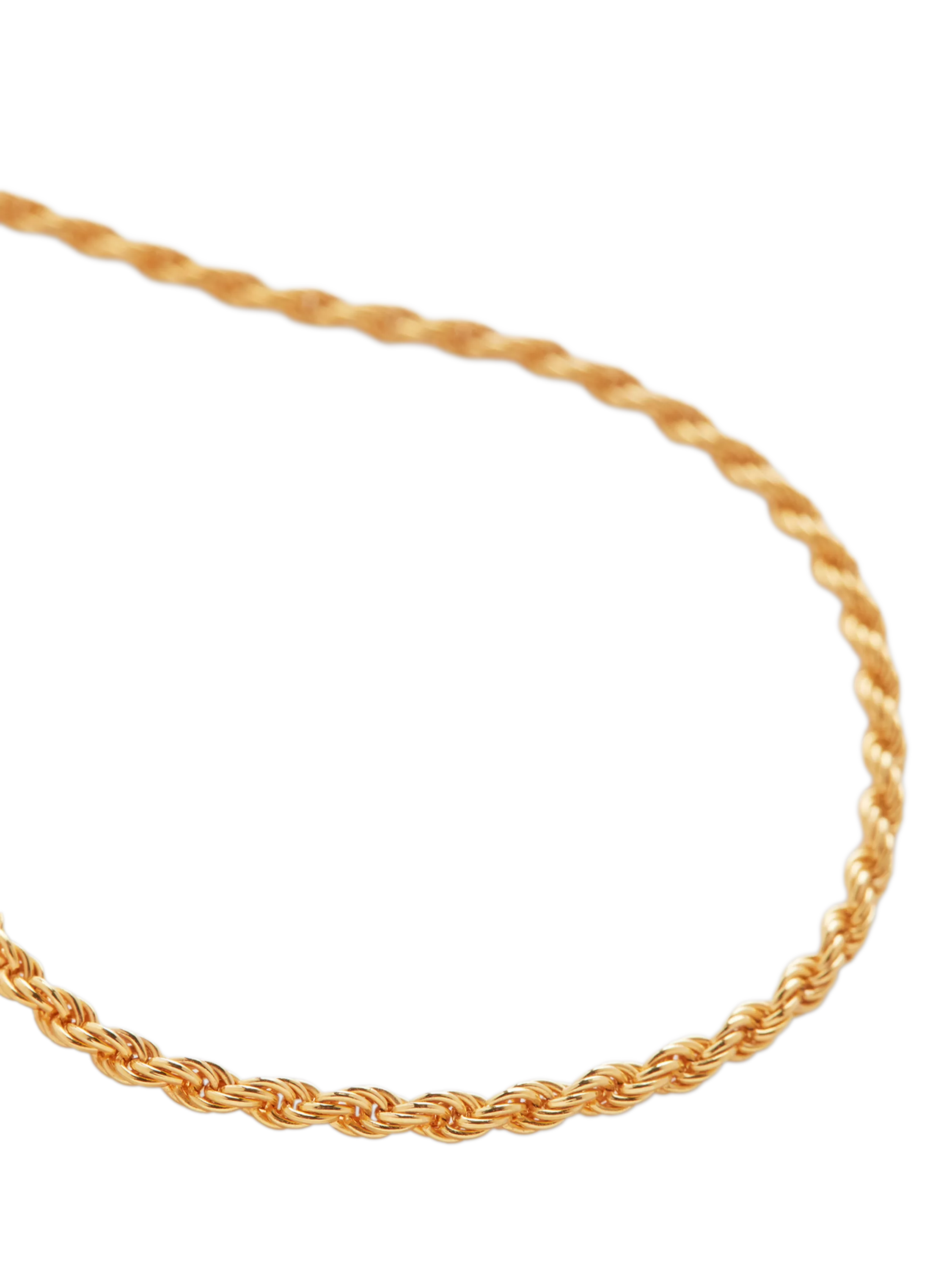Monica Vinader rope chain necklace gold, imported from the UK