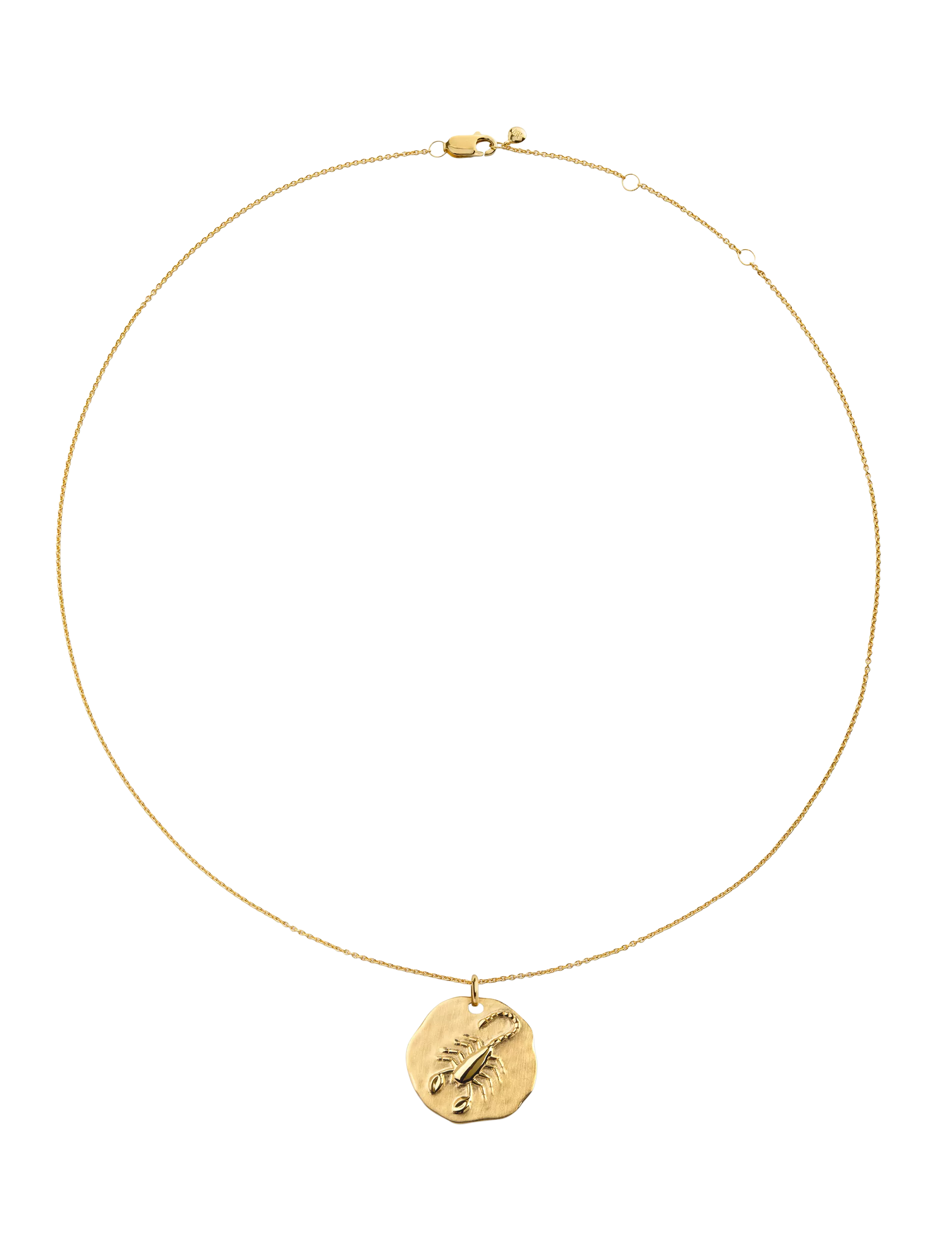 Monica Vinader Zodiac Pendant Necklace, Gold