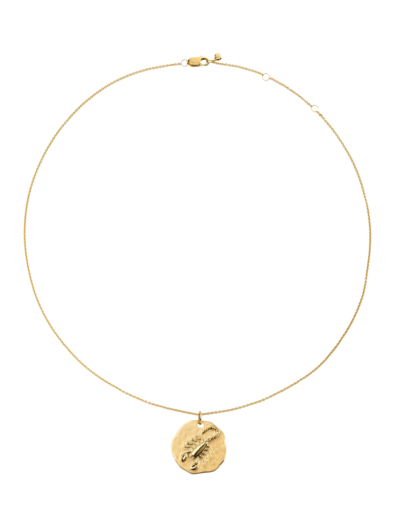 Monica Vinader Zodiac Pendant Necklace, Gold
