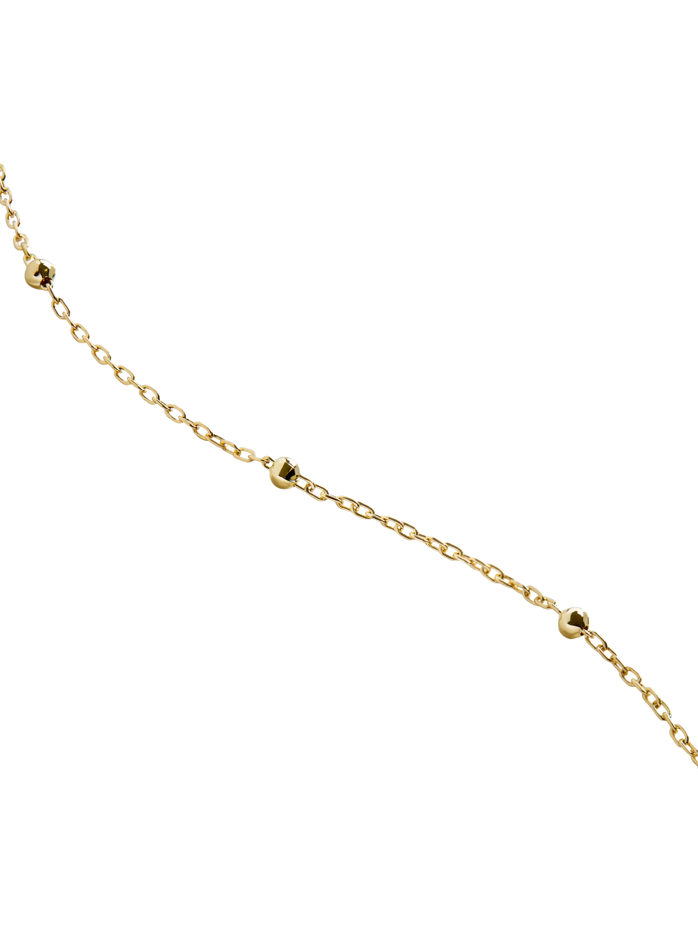 Monica Vinader 14ct yellow gold beaded chain necklace, UK version