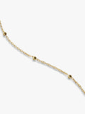 Monica Vinader 14ct yellow gold beaded chain necklace, UK version