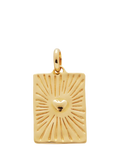 Monica Vinader gold heart pendant 2cm (British brand)
